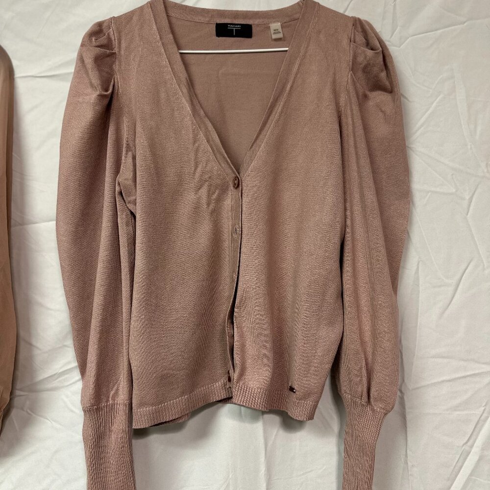 Tahari  Dusty Rose Med Sweater